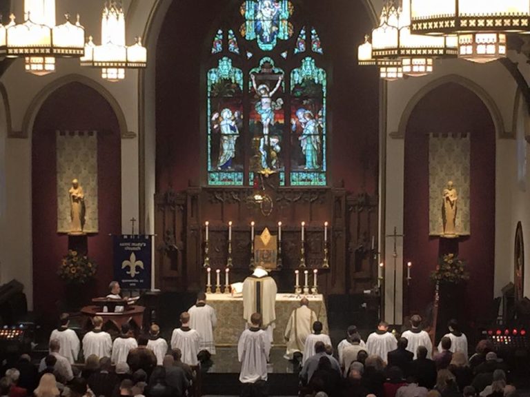 Facing East to Pray St. Mary's Catholic Church