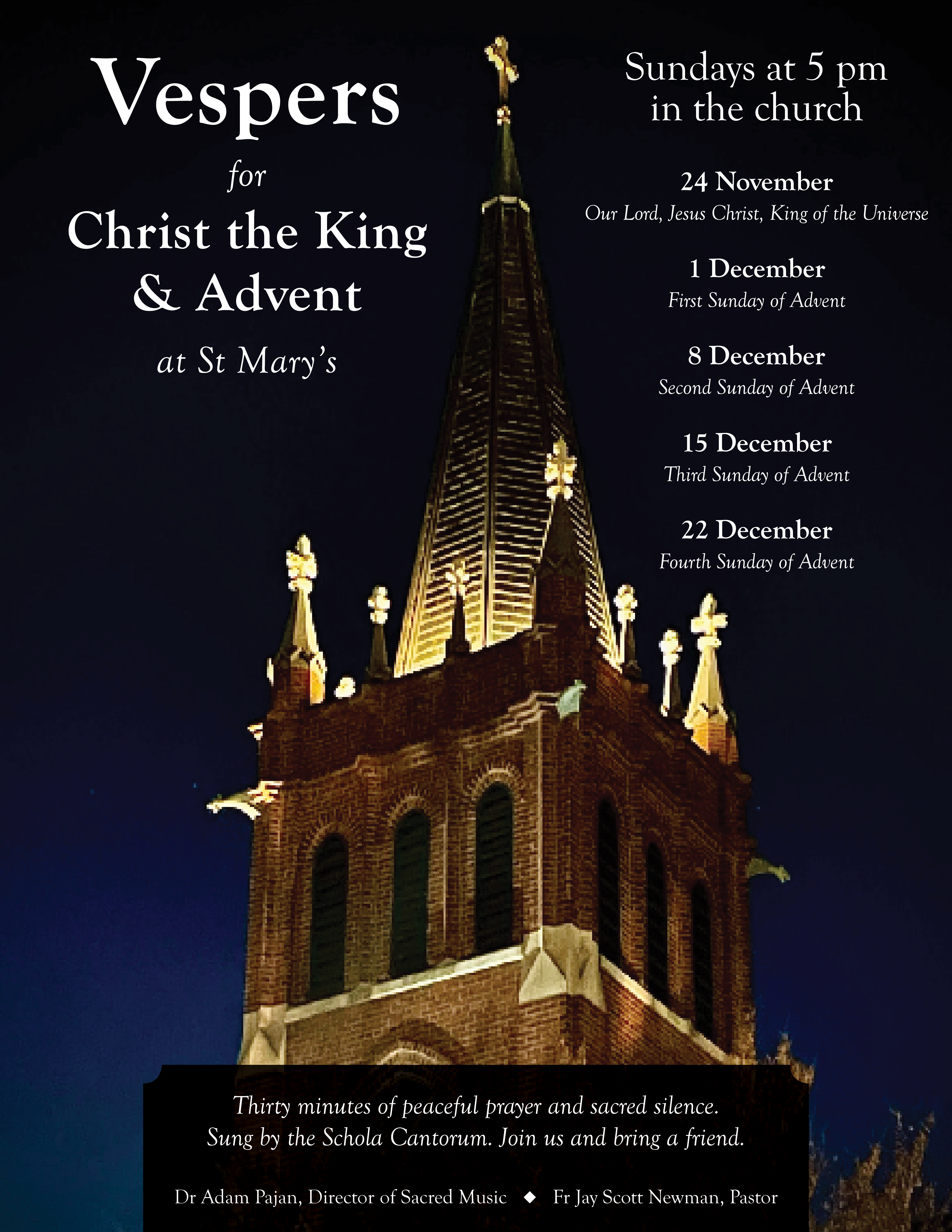 Vespers poster Advent 2024